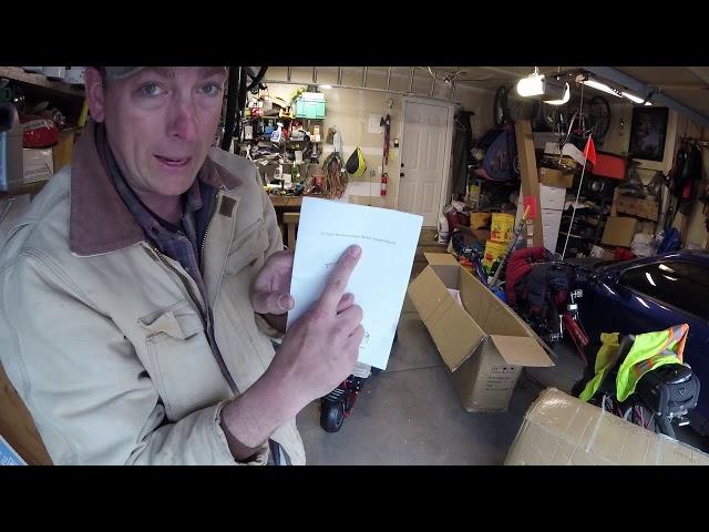 Samezone Scooter Unboxing and Spring Repair