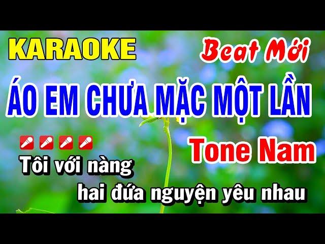 Karaoke Áo Em Chưa Mặc Một Lần (Beat Mới) Nhạc Sống Tone Nam | Hoài Phong Organ