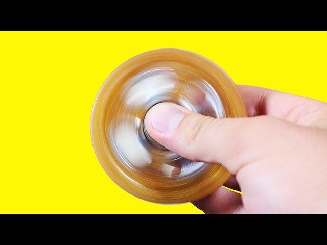 DIY Gold Hot Glue Hand Spinner Fidget Toy