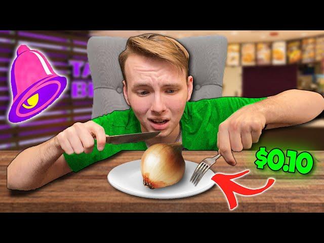 I Ate Only The CHEAPEST DRIVE THRU ITEMS For 24 Hours