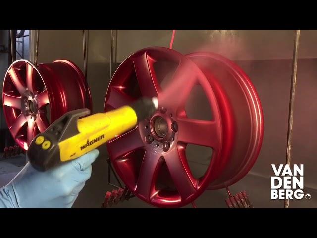 Anodized Red wheels powder coating