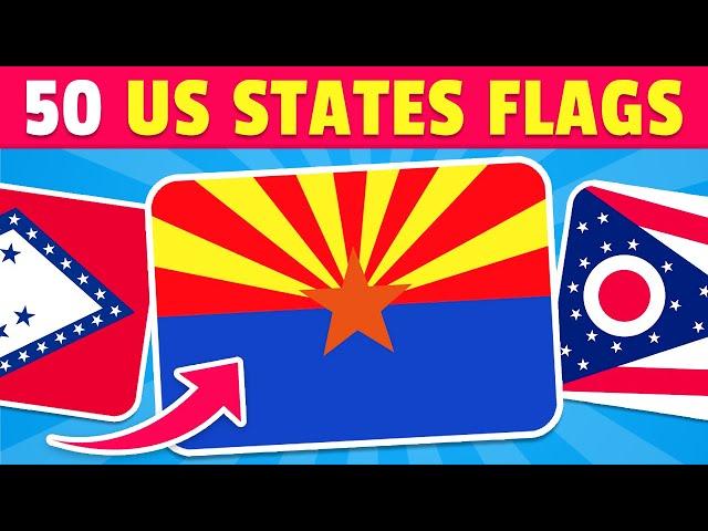 Guess The US State Flag | 50 US States Quiz