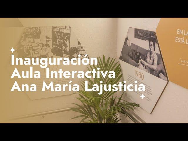  𝗜𝗠𝗣𝗨𝗟𝗦𝗔 TUS SUEÑOS®: inauguración Aula Interactiva Ana María Lajusticia