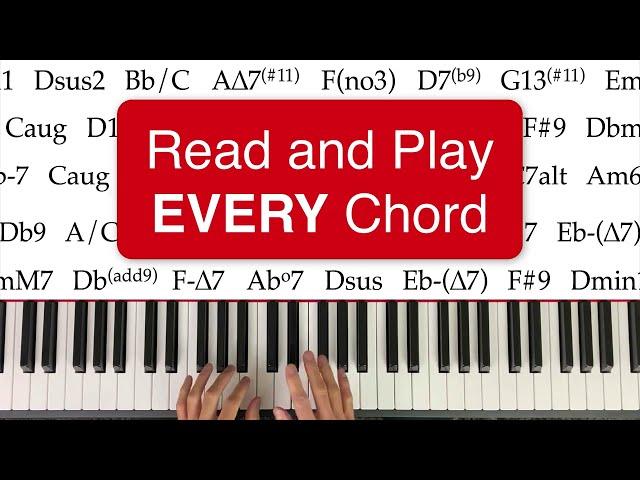 Learn EVERY Chord and Chord Symbol - The 7 Systems