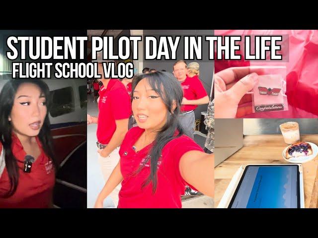 What It's Like Going to Flight School | Student Pilot Vlog ‍️ Lesson Plans, Flights, Studying