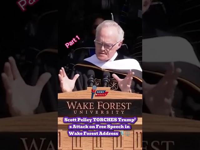 Scott Pelley TORCHES Trump’s Attack on Free Speech in Wake Forest Address ️️ #ScottPelley - Part 1