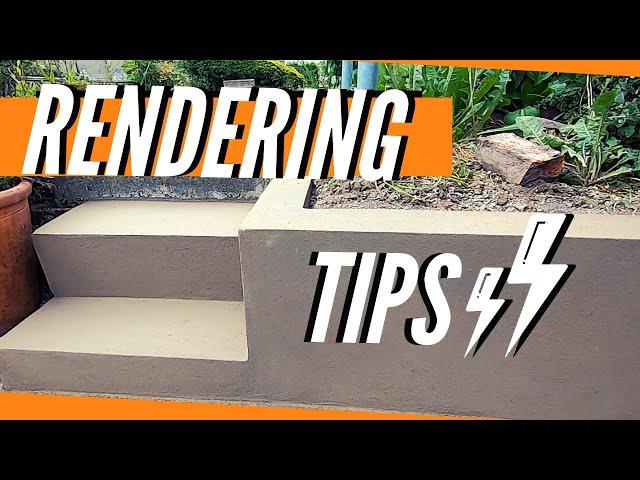 Rendering A Garden Wall & Brick Steps With Sand And Cement (Plastering For Beginners)