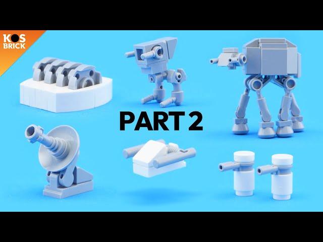 Lego Star Wars Hoth Battle AT-AT and AT-ST Diorama - Part 2 (Tutorial)