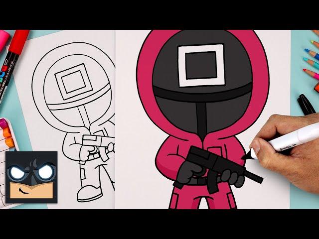 How To Draw Squid Game Square Guard