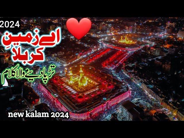 Ay zamin e karbala Tere Nasiban no salam/Beautiful kalam 2024 AMMAR HAIDRI HAIDRI #manqabat #karbla