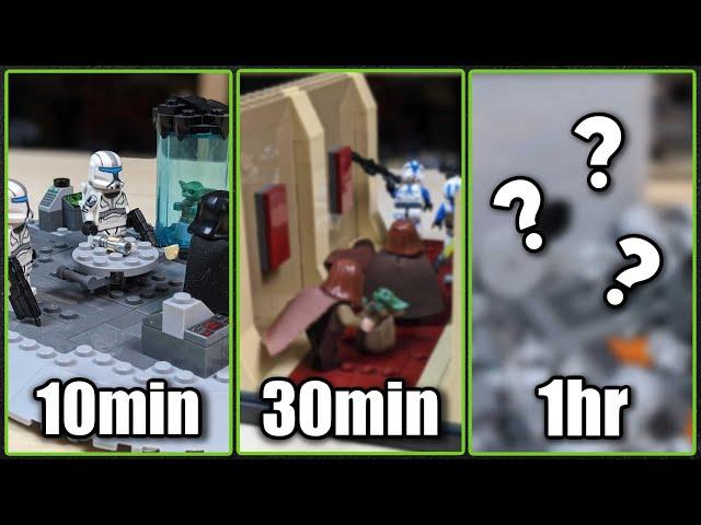 I Built Three Of The Biggest Unsolved Mysteries In Star Wars As LEGO Mocs In 10min 30min and 1hr!