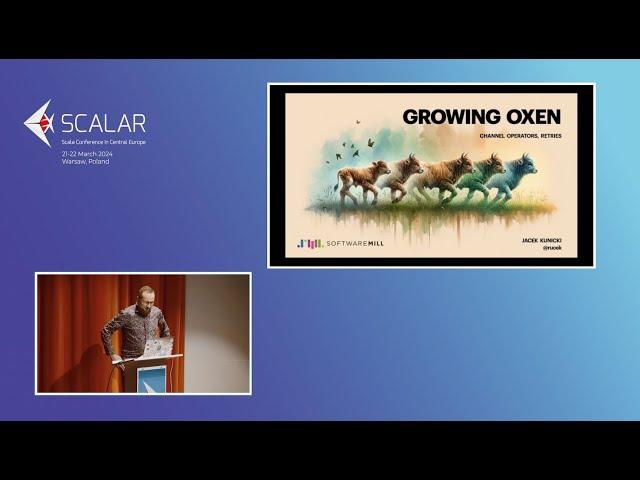 Jacek Kunicki GROWING OXEN: CHANNEL OPERATORS AND RETRIES Scalar Conference 2024