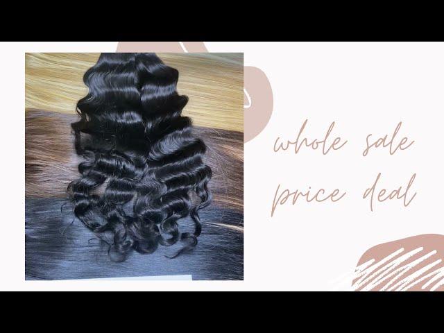 VIETNAM HUMAN HAIR EXTENSIONS - WAVY MACHINE WEFT HAIR  - SUNNY HAIR VIETNAM #machinewefthair