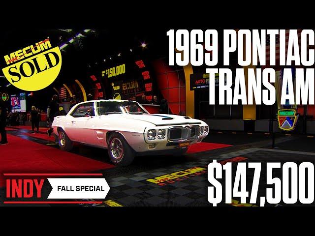 SOLD for $147,500 1969 Pontiac Trans Am // Mecum Indy 2023