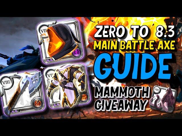 Zero To 8.3 Battleaxe Meta Counter | Albion Online | Guide | Mammoth Giveaway