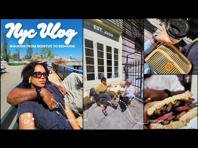 Life in NYC Vlog- Walking NYC Ep.1 Bedstuy to Red Hook (9-Miles)| Brooklyn Restaurants | Nyc vlogger