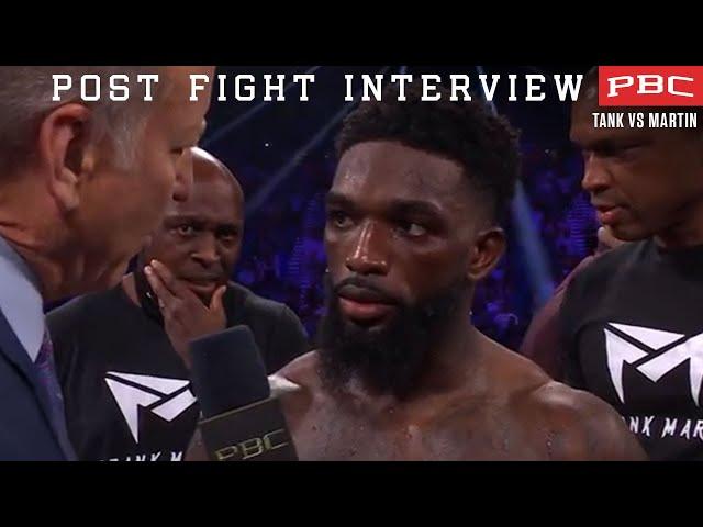 Frank Martin discusses his loss to Gervonta "Tank" Davis | POST FIGHT INTERVIEW | #TankMartin