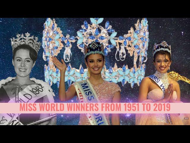 Miss World Winners from 1951 to 2019
