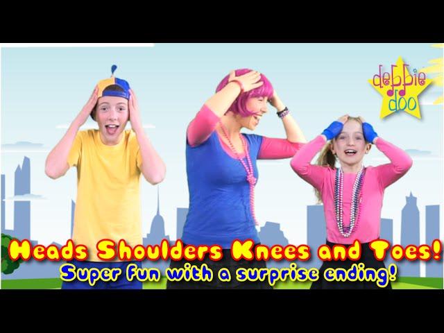 Head Shoulders Knees and Toes - Nursery Rhyme for kids with Let's Star Jump Mash up!