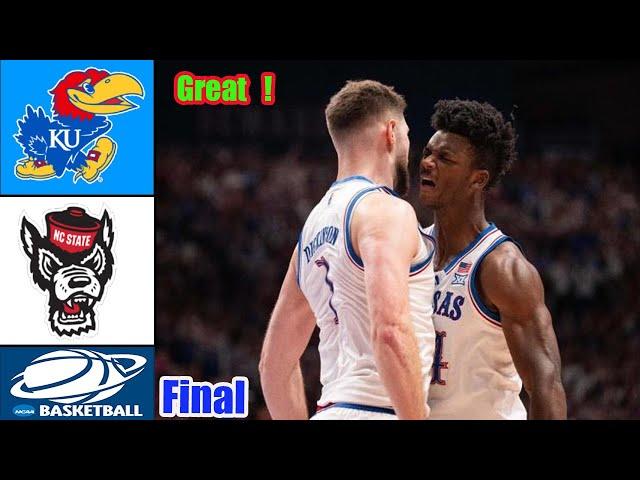 Kansas vs NC State [ FULL GAME Highlights ] Dec 14,2024 | College basketball 2024 | NCAA Highlights