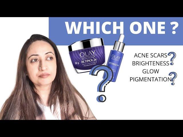 Olay Retinol 24 Serum Vs Cream| Olay Retinol24 Moisturizer| Is it the Best Retinol Product in India?