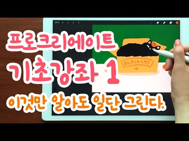 프로크리에이트 기초 강좌 1 / 왕초보님을 위한 꿀팁 가득 / 아이패드 드로잉