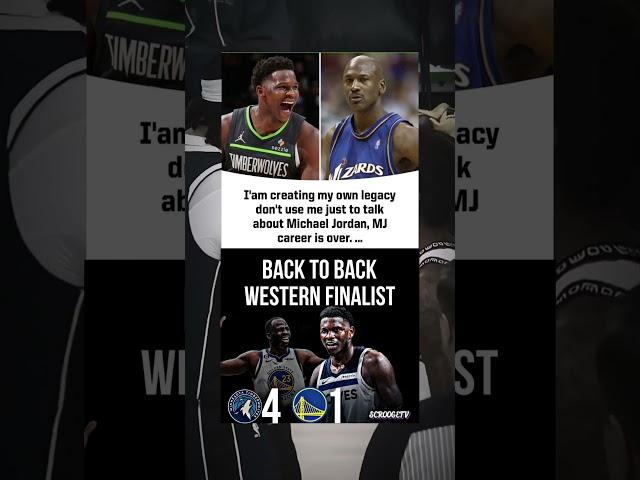 Anthony Edwards demands respect‍↔️ #nba #timberwolves #anthonyedwards #michealjordan
