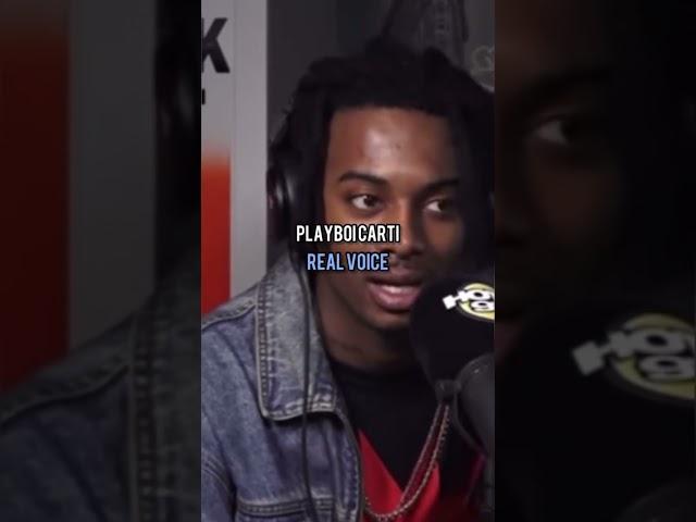 Rappers real voice vs their rapping voice pt.1  #rap #playboicarti #shorts