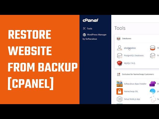 Restore WordPress Website from Backup using cPanel