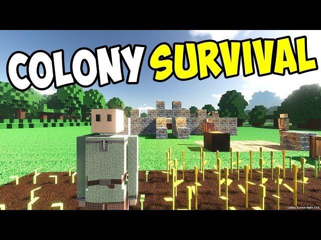 СOLONY SURVIVAL  #1  -  СТРОИМ  КОЛОНИЮ