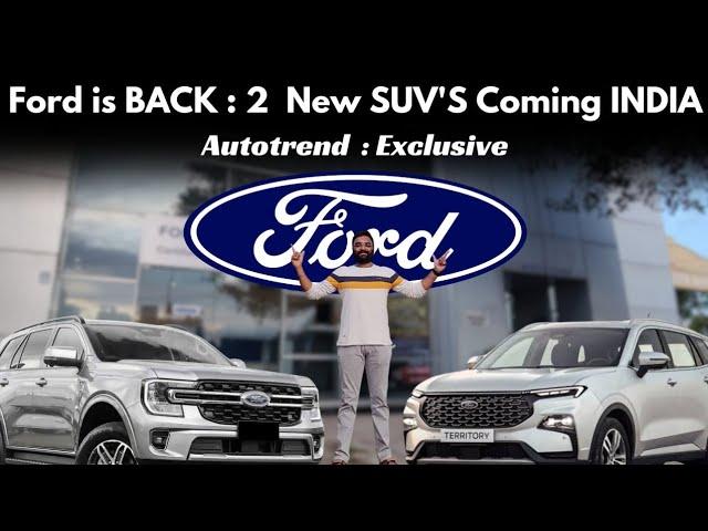 Exclusive news! 2 new Ford SUVs confirmed! Announcement விரைவில்? update by Autotrend Tamil