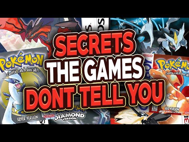 Secret Things in Pokémon Games The Games Don't Tell You About #2