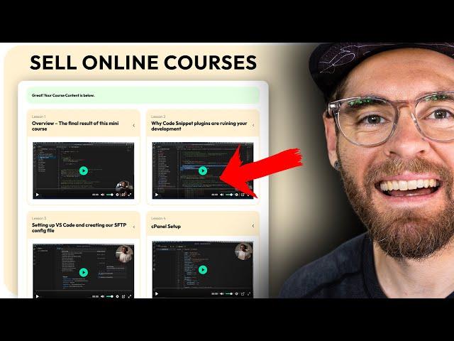 The NEW way to sell Online Courses with WordPress (no LMS needed)