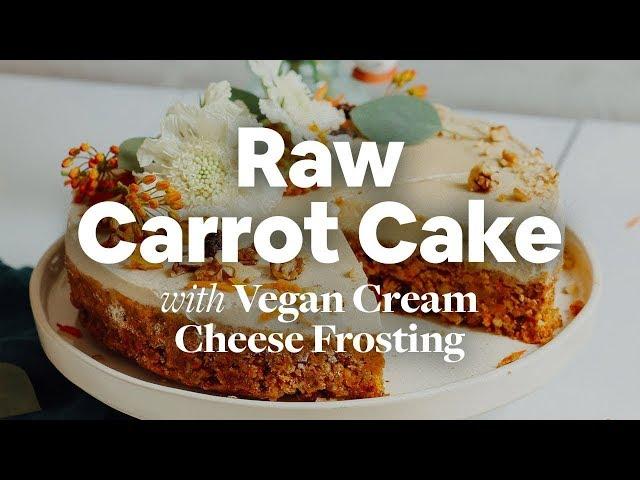 Raw Carrot Cake with Vegan Cream Cheese Frosting | Minimalist Baker Recipes