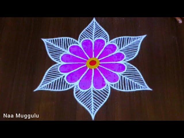 festival special mugguluexcellent rangoli design3×2dots#naamuggulu#naarangoli#easy   || Naa Muggulu