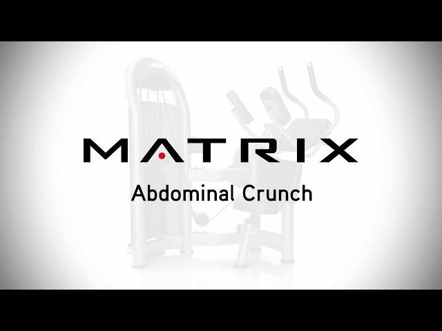 Matrix Fitness: Aura Abdominal Crunch Setup & Movements