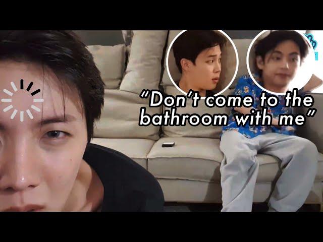 don’t let vhopemin do a Vlive together  part 2 ft.Jungkook | toilet buddies & taetiddi*s?
