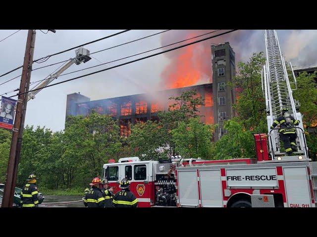 *On Scene* Victory Mills Fire, Multi-Alarm Commercial Structure Fire, 5-31-2025