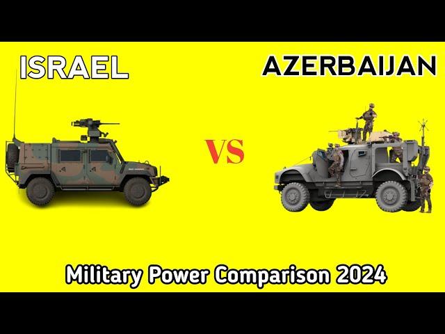 Israel Vs Azerbaijan  Military Power Comparison 2024 |  Azerbaijan vs Israel military power 2024