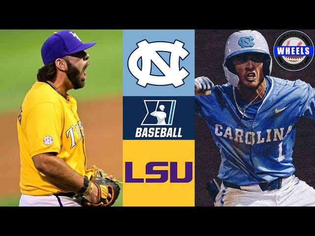 #4 North Carolina v LSU (INCREDIBLE!) | Winner To Super Regionals | 2024 College Baseball Highlights