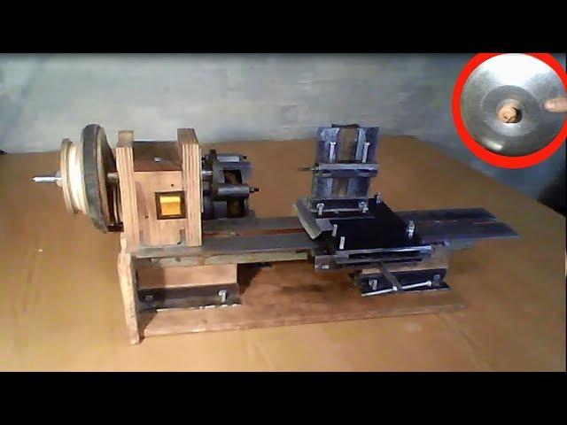 DIY  Самодельный мини токарный станок за 20 баксов (homemade mini lathe and its capabilities)