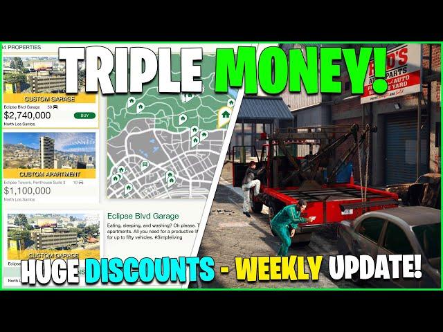 DOUBLE & TRIPLE MONEY, DISCOUNTS & LIMITED TIME CARS IN DEALERSHIPS - GTA ONLINE WEEKLY UPDATE!