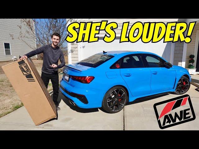 Installing The Biggest Exhaust Modification For My Wife's Audi RS3!!