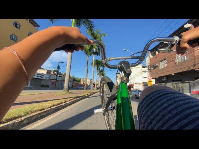GRAU MEIO DE RUA TREINO (quadro reto bike vlog ) !