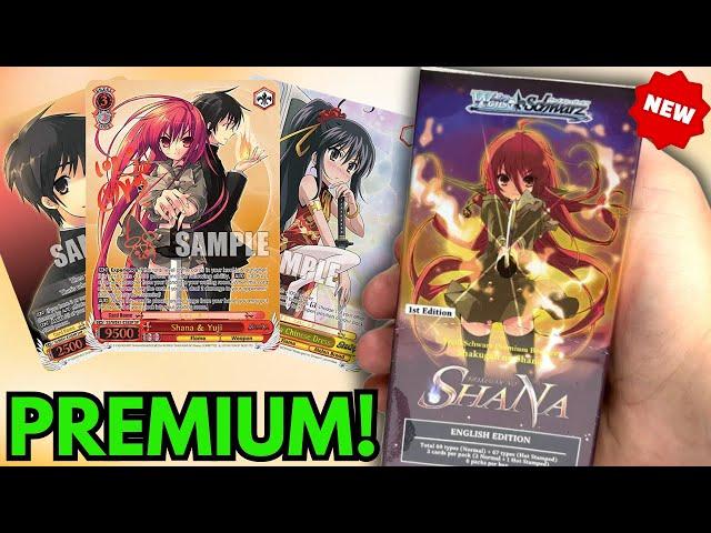 OPENING THREE SHAKUGAN NO SHANA WEISS SCHWARZ PREMIUM BOOSTER BOXES!! **NEW**