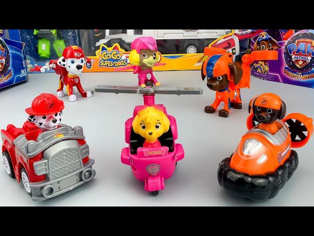 Paw Patrol toys Unboxing Collection Review| Sky mighty movie bulldozer | Hero pup| Unboxing ASMR