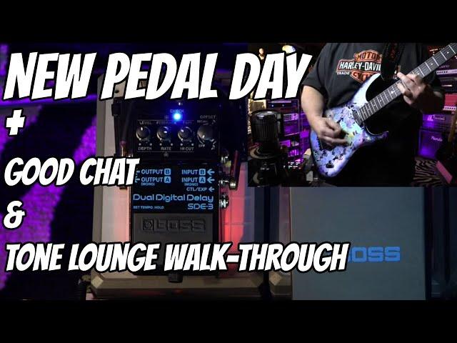 BOSS SDE-3 Dual Delay Pedal + Behind the Scenes Tone Lounge Walk-Through - TTK LIVE!