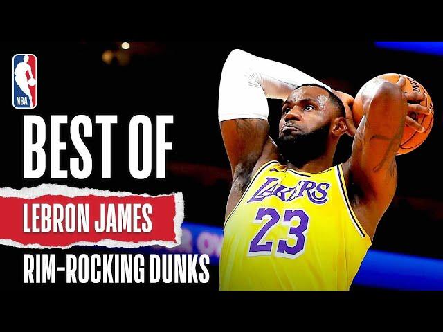 BEST Of LeBron James Rim-Rocking DUNKS | NBA Career