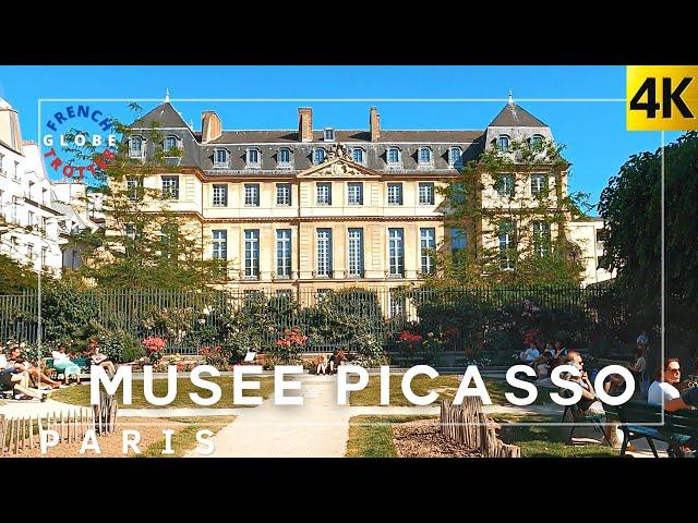 France Paris Summer Walk  Rue St Gilles Picasso Museum interior art exhibition  Marais 4K