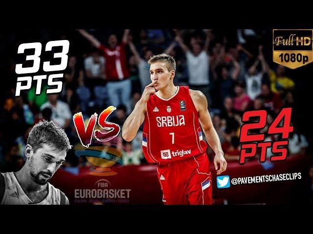 Bogdan Bogdanović vs Alexey Shved Eurobasket Semi-Final Full Duel Highlights (15.09.17) EPIC!